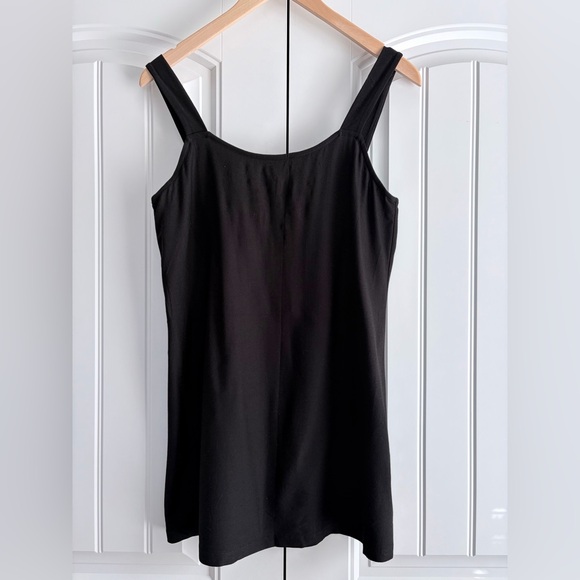 Eileen Fisher Tops - Eileen Fisher NWT Scoop Neck Long Tank Women's Size Medium Black